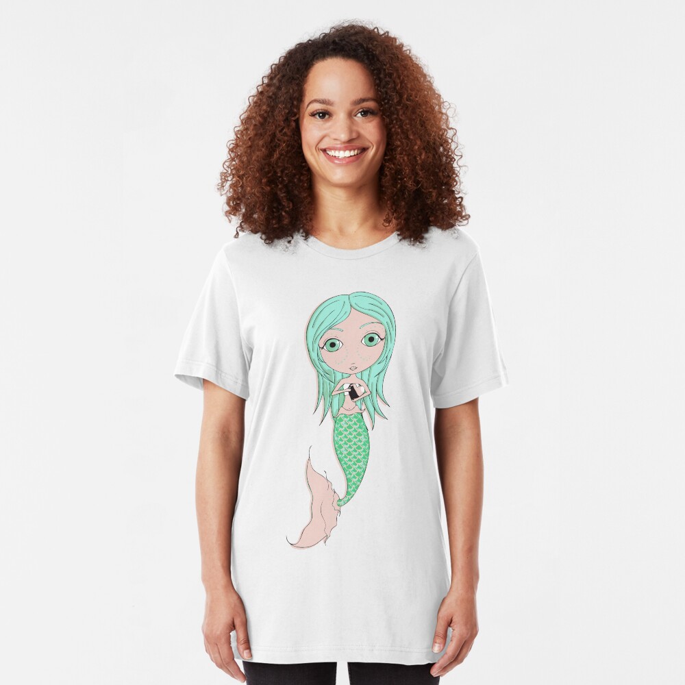 I Heart Mermaids - 3rd of 4 Slim Fit T-Shirt