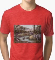 Triassic Period, Illustration Tri-blend T-Shirt