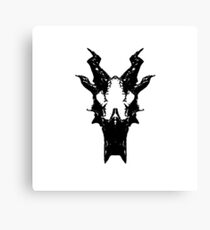 Frost Dragon Skull Canvas Print