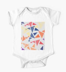 Abstract geometric Background One Piece - Short Sleeve