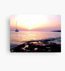 Lienzo puesta de sol de ibiza