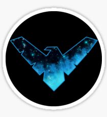 Nightwing Galaxy Logo Sticker