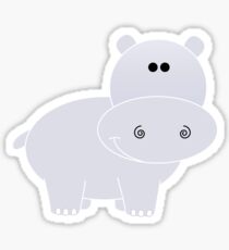 Hippo Sticker