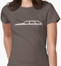 Car silhouette - W124 station wagon Women's Fitted T-Shirt