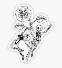 Skeleton Pole Dance Transparent Sticker