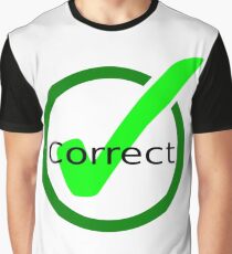 Camiseta gráfica correcto