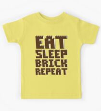 EAT, SLEEP, BRICK, REPEAT Kids Tee