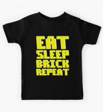 EAT, SLEEP, BRICK, REPEAT Kids Tee