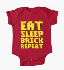 EAT, SLEEP, BRICK, REPEAT One Piece - Short Sleeve