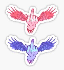 Fuck Cancer with Wings Sticker