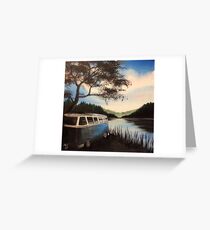 Escape Campervan Painting Greeting Card