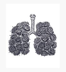 Lungs with peonies Photographic Print