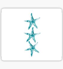 Aquamarine starfish Sticker