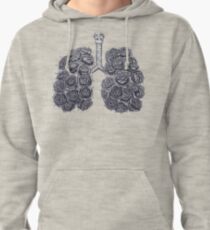 Lungs with peonies Pullover Hoodie