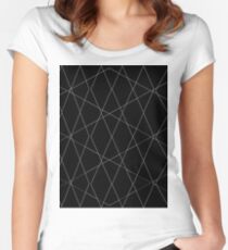 Black Women's Fitted Scoop T-Shirt