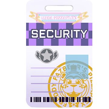 Five Nights At Freddy's Security Breach Security Badge Sticker