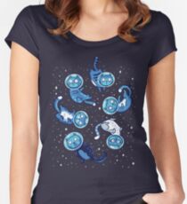 Galaxy cats Women's Fitted Scoop T-Shirt