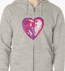 The Heart Of A Child By A Child Zipped Hoodie