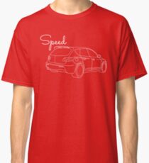 MazdaSpeed 3 Outline - Speed Artwork Classic T-Shirt