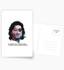 Snake Plissken, I heard you were dead... Postcards