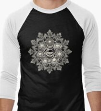 Anahata Seven Chakra Flower Mandala Men's Baseball ¾ T-Shirt
