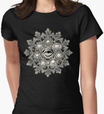 Anahata Seven Chakra Flower Mandala Women's Fitted T-Shirt