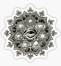 Anahata Seven Chakra Flower Mandala Sticker