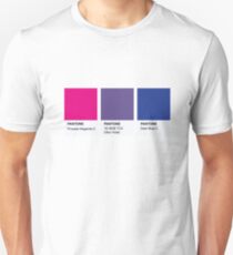 LGBT COLOR PANTONE PALLETE BISEXUAL COMMUNITY DESIGN Unisex T-Shirt