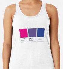 PANTONE COLOR pallete BISEXUELLER LGBT-Community DESIGN Racerback Tank Top