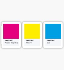 LGBT COLOR PANTONE PALLETE PANSEXUAL COMMUNITY DESIGN Sticker