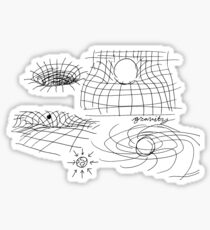 Quantenphysik Kritzeleien Sticker