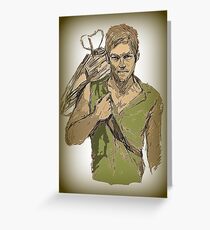 Daryl Dixon The Walking Dead Greeting Card