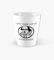Funny Literature I Put the Lit in Literature Writer Shirt Tall Mug
