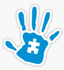 Autism hand autism awareness Sticker