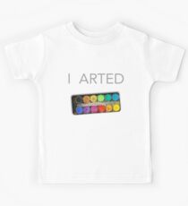 I Arted Not Farted Art Artist Painter Funny Paint T-Shirt Kids Tee