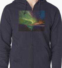Aurora Borealis Zipped Hoodie