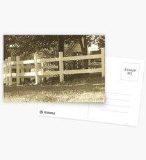 white fence Postcards