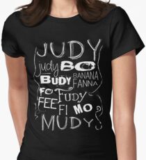 JUDY - The name game Remake White version Women's Fitted T-Shirt