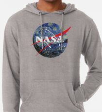 NASA starry night Lightweight Hoodie