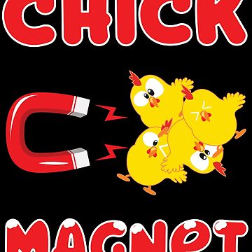 Chick Magnet Sticker for Sale by AmazingVision