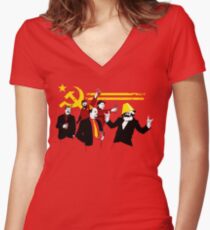 The Communist Party (original) Women's Fitted V-Neck T-Shirt