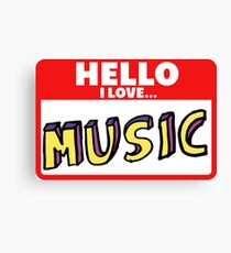 MUSIC Canvas Print