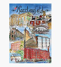 Montage of the iconic Macclesfield buildings Photographic Print