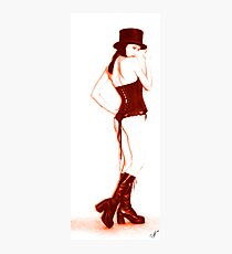 Tip top, Top Hat! - Red Photographic Print