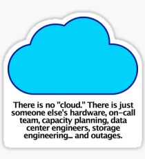 There is no cloud Sticker