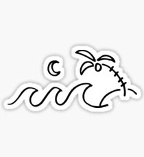 island life doodle Sticker