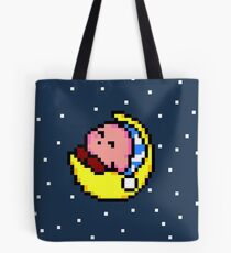 Sleepy Kirby - Pixel Art Tote Bag