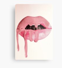 Kylie Jenner Lip Aesthetic Metal Print