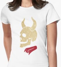 Buffy the Vampire Inspired Devil Skull Women's Fitted T-Shirt