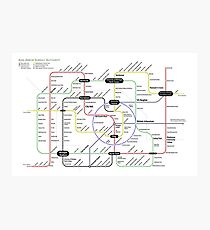Ann Arbor Subway Map Photographic Print